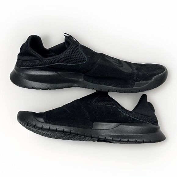 Size 9.5 - Nike Benassi SLP Triple Black - Picture 2 of 7